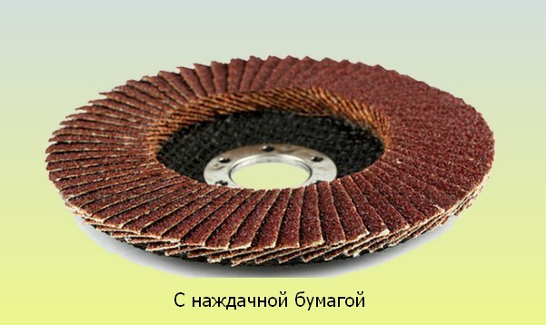 с наждачкой